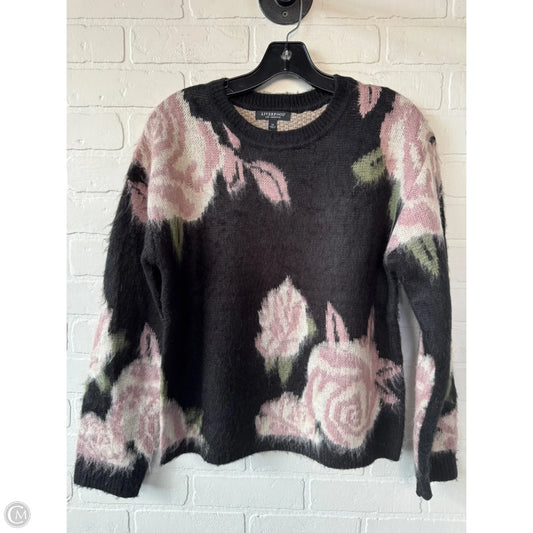 Sweater By Liverpool In Black & Pink, Size: Xs