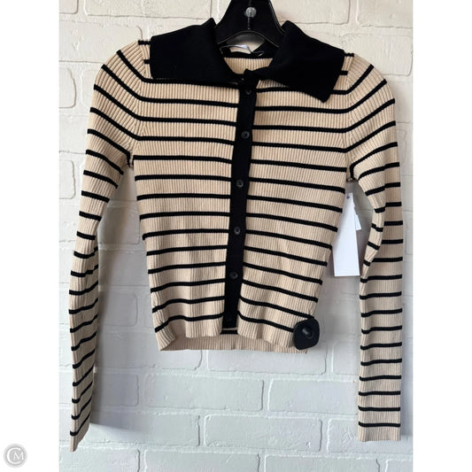 Sweater By Zara In Black & Tan, Size: S