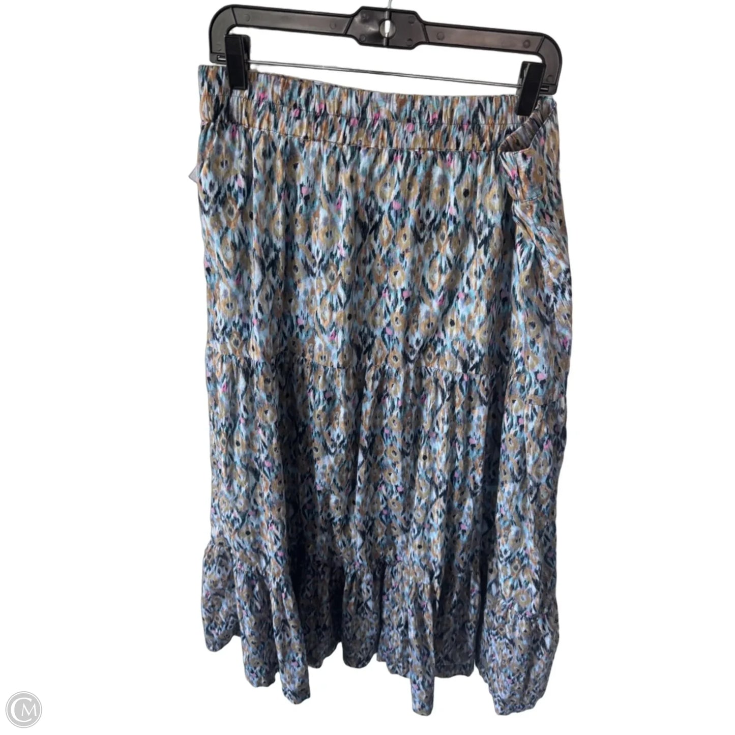 Skirt Maxi By Nic + Zoe In Blue & Tan, Size: 16