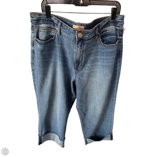 Jeans Wide Leg By Kut In Blue Denim, Size: 16