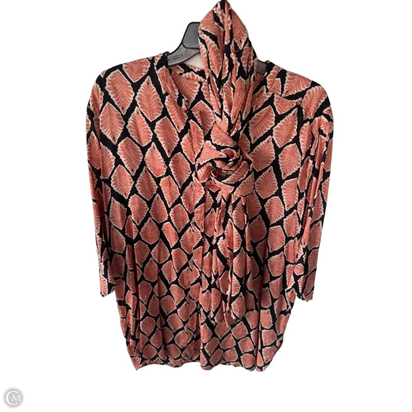 Dress Casual Short By Clothes Mentor In Black & Orange, Size: M