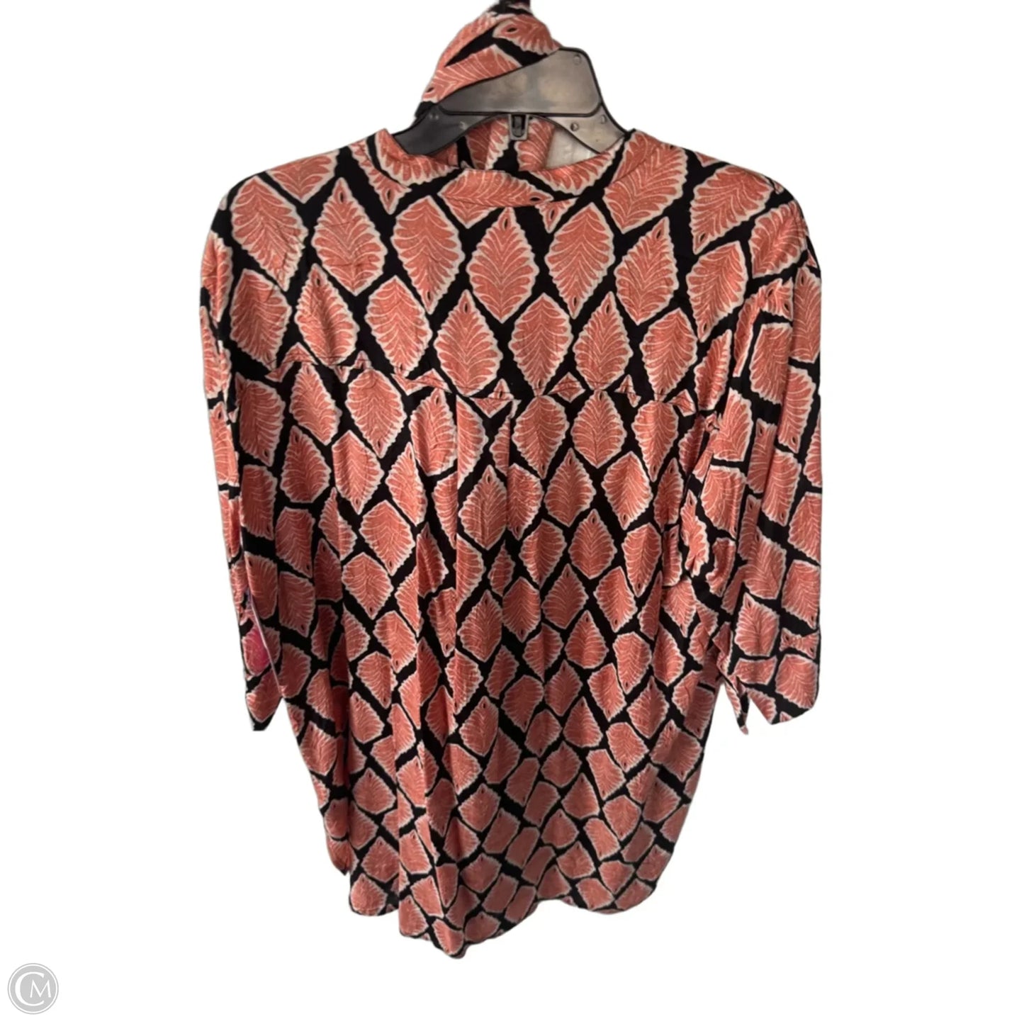 Dress Casual Short By Clothes Mentor In Black & Orange, Size: M