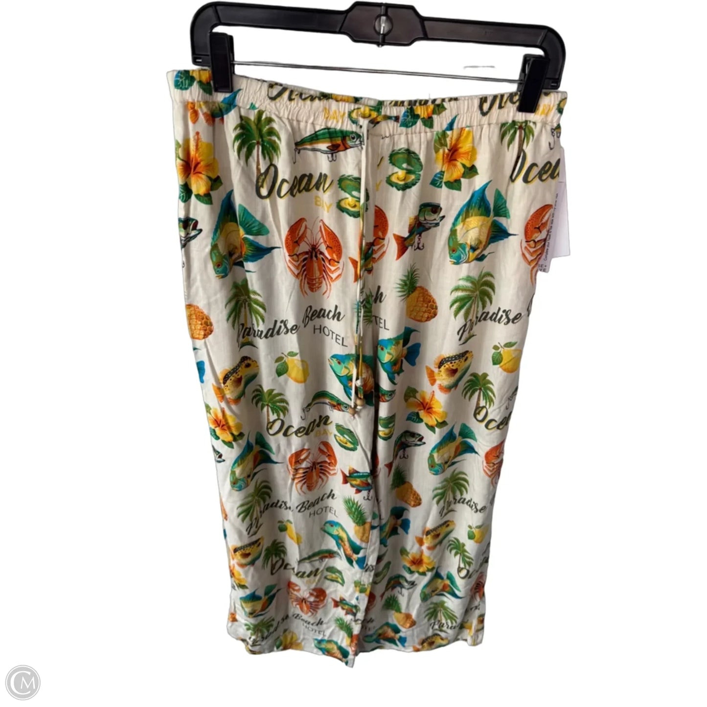 Pants Wide Leg By Rose And Olive In Green & Orange, Size: 12