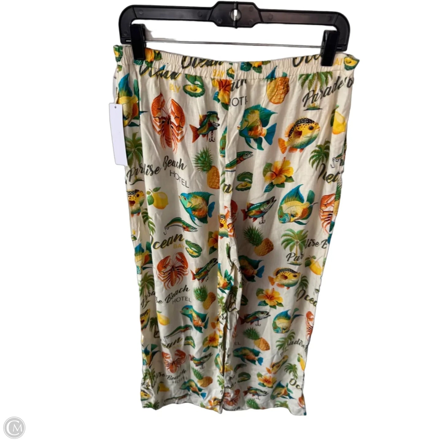 Pants Wide Leg By Rose And Olive In Green & Orange, Size: 12