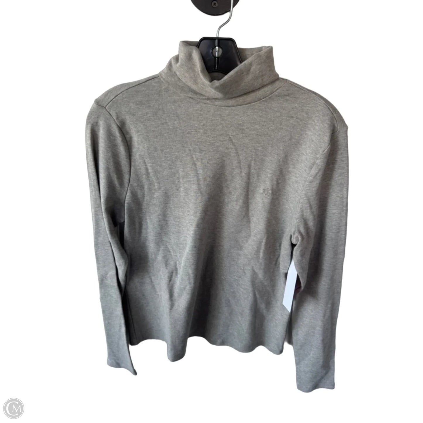 Top Long Sleeve By Lauren By Ralph Lauren In Grey, Size: M