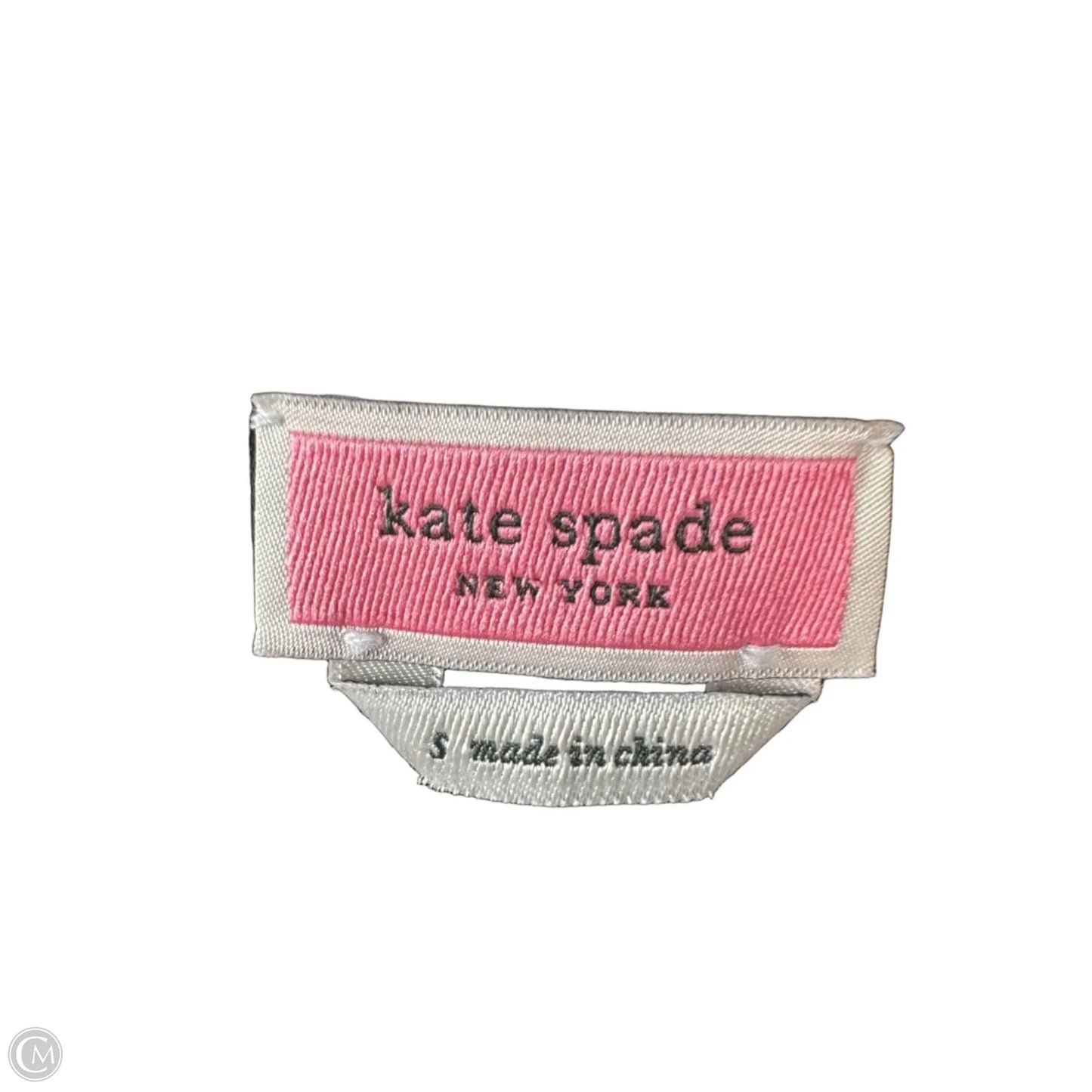 Top Sleeveless Designer By Kate Spade In Black & Pink, Size: S