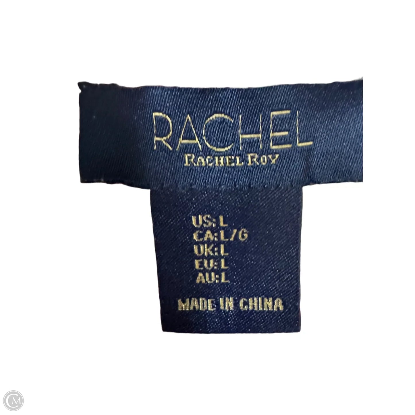 Top Long Sleeve By Rachel Roy In Pink & White, Size: L