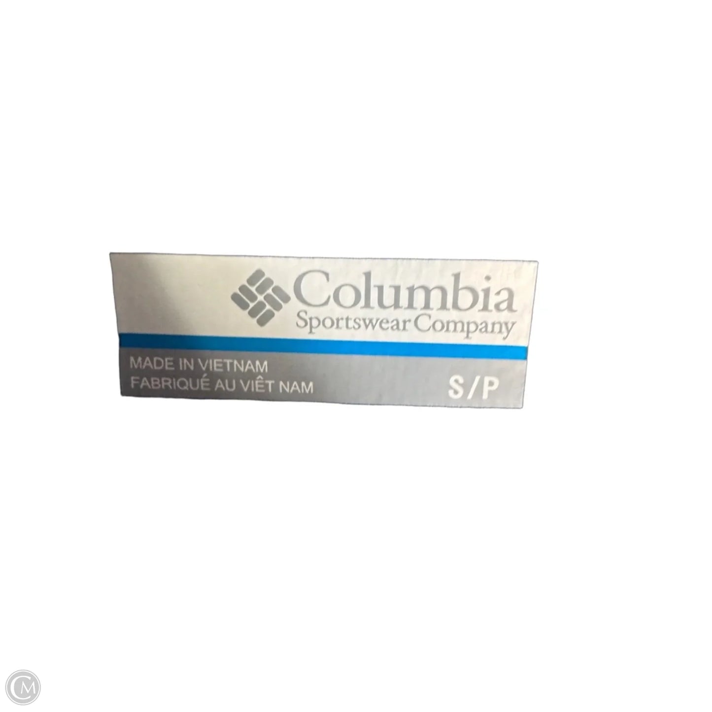 Athletic Top Long Sleeve Collar By Columbia In Blue, Size: S