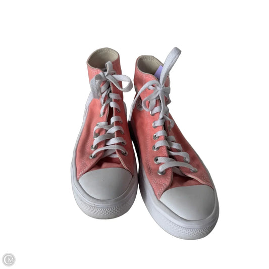 Shoes Sneakers Platform By Converse In Pink, Size: 8