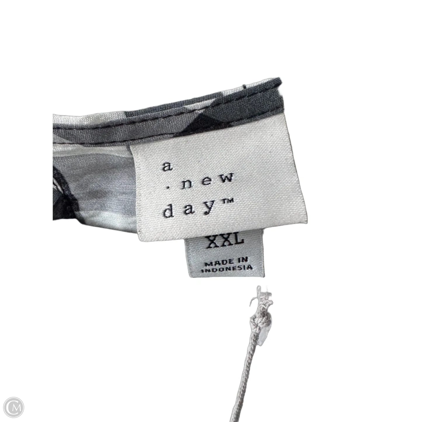 Top Short Sleeve By A New Day In Black & White, Size: Xxl