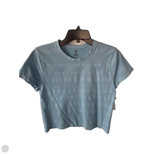 Athletic top SS By New Balance In Blue, Size: M
