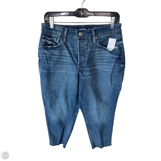 Jeans Straight By Old Navy In Blue Denim, Size: 12p