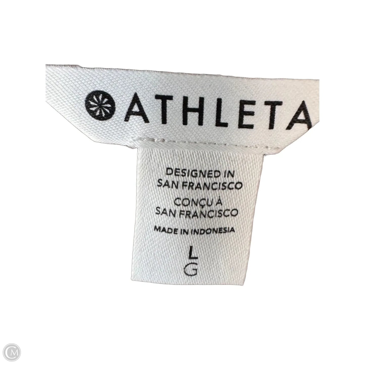 Athletic Top Short Sleeve By Athleta In Brown, Size: L
