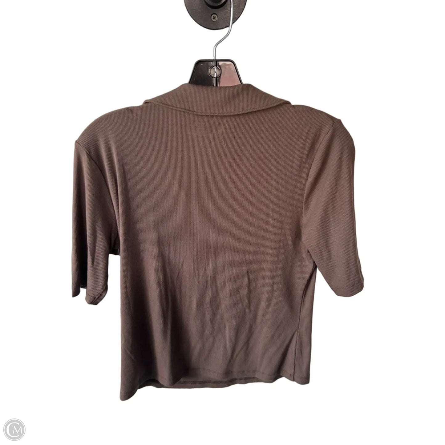 Top Short Sleeve By Joie In Brown, Size: M