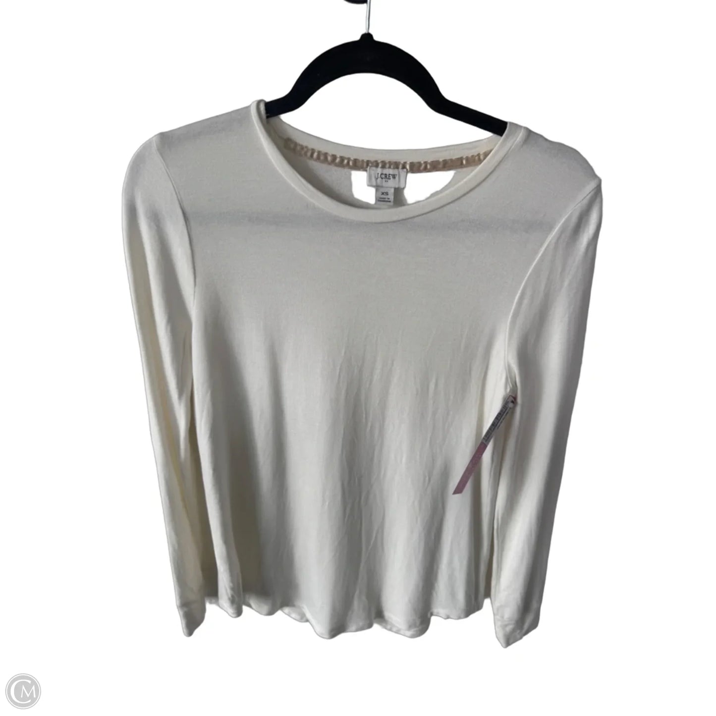 Top Long Sleeve Basic By J. Crew In Cream, Size: Xs