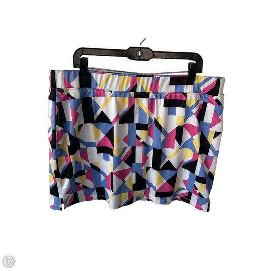 Athletic Skort By Izod In Black & White, Size: 20