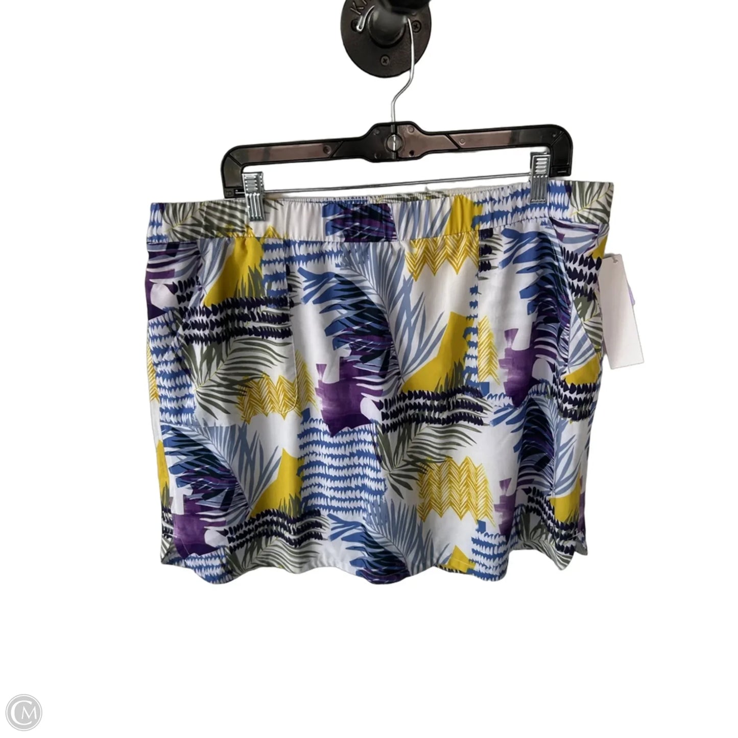 Skort By Chicos In Blue & Yellow, Size: 16