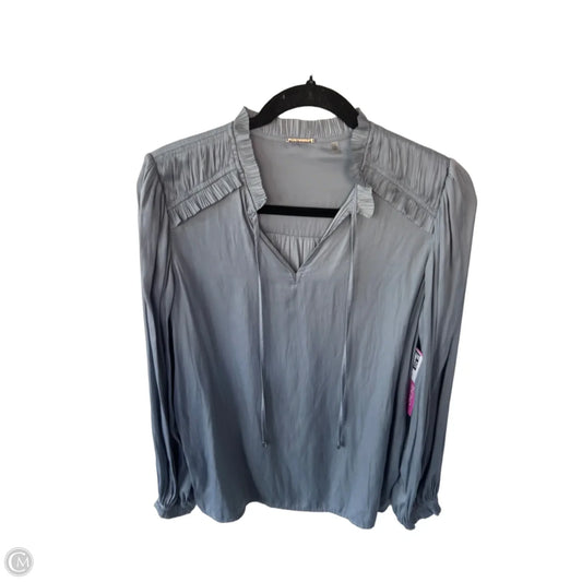 Top Long Sleeve By Elie Tahari In Blue, Size: S