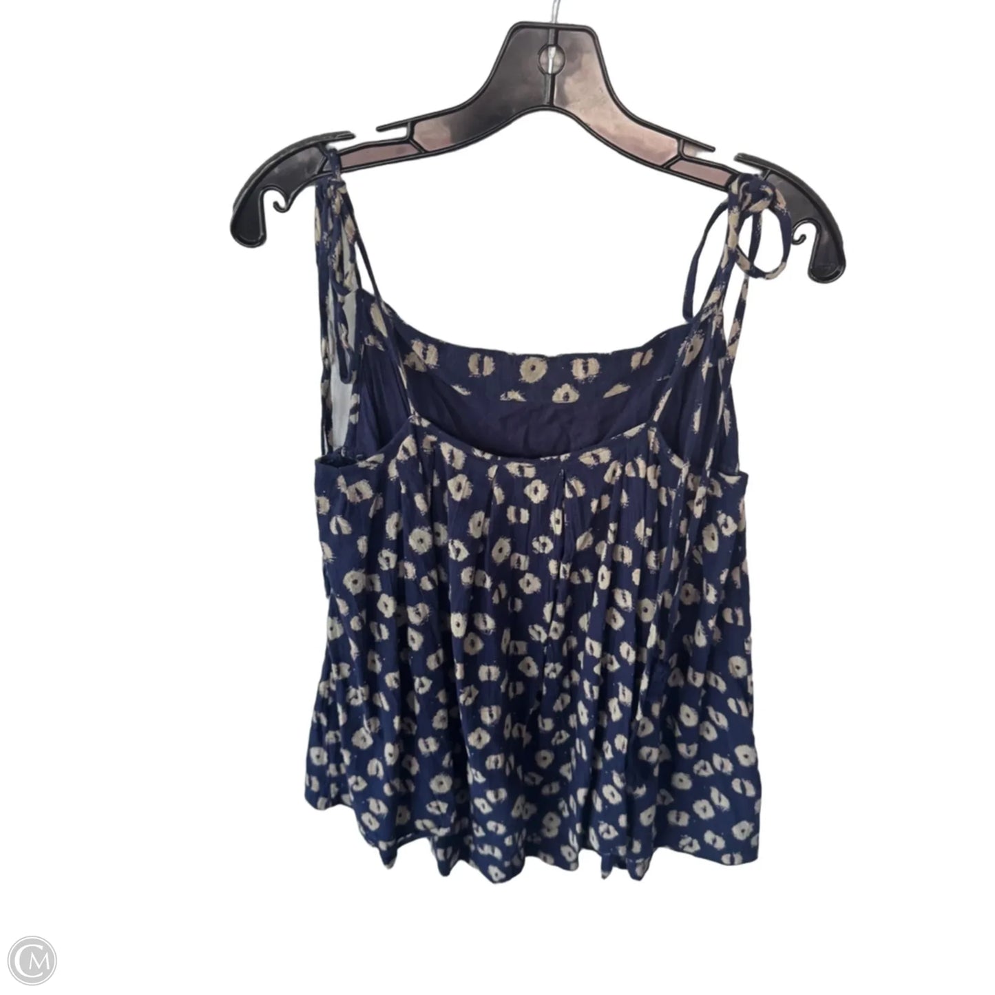 Top Sleeveless By Free People In Blue & Tan, Size: M
