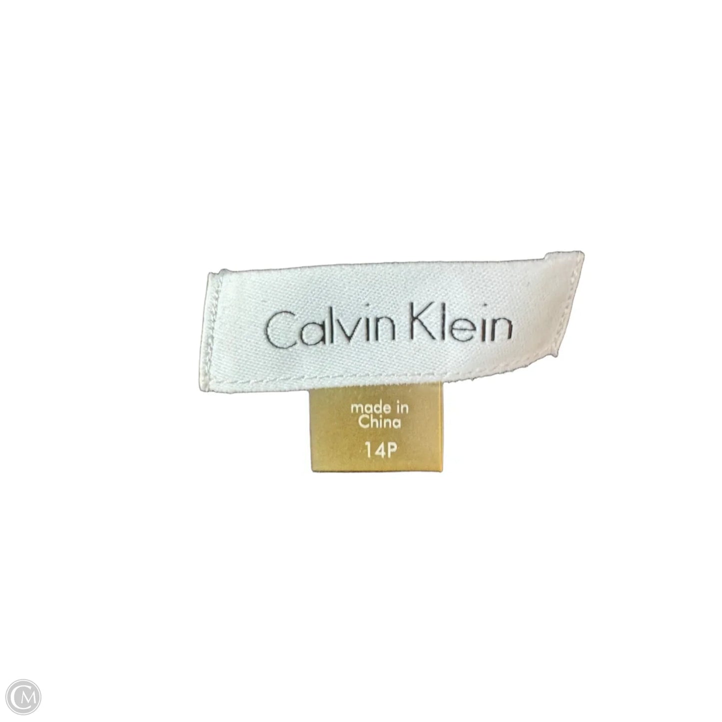 Dress Work By Calvin Klein In Black & White, Size: Lp