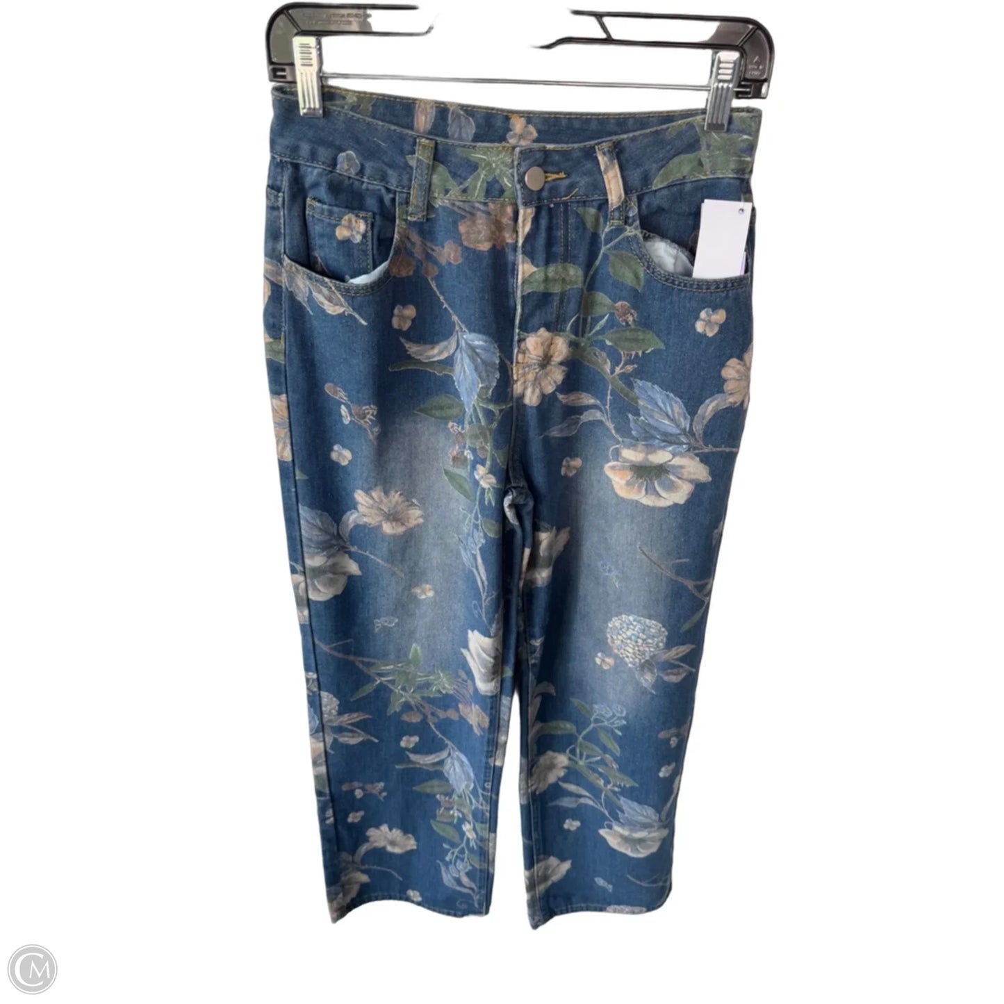 Jeans Wide Leg By Cme In Blue Denim, Size: 4