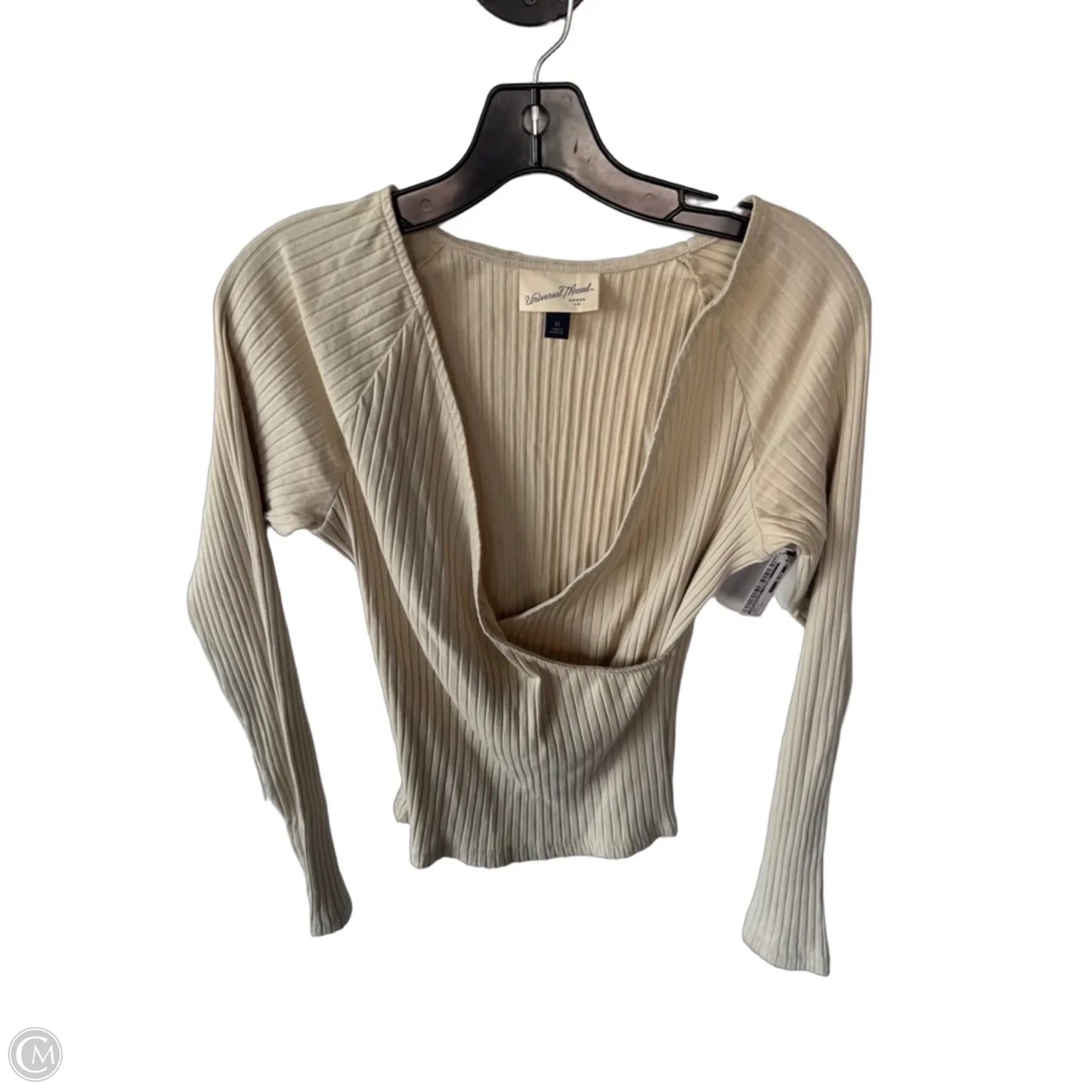 Top Long Sleeve By Universal Thread In Beige, Size: Xs