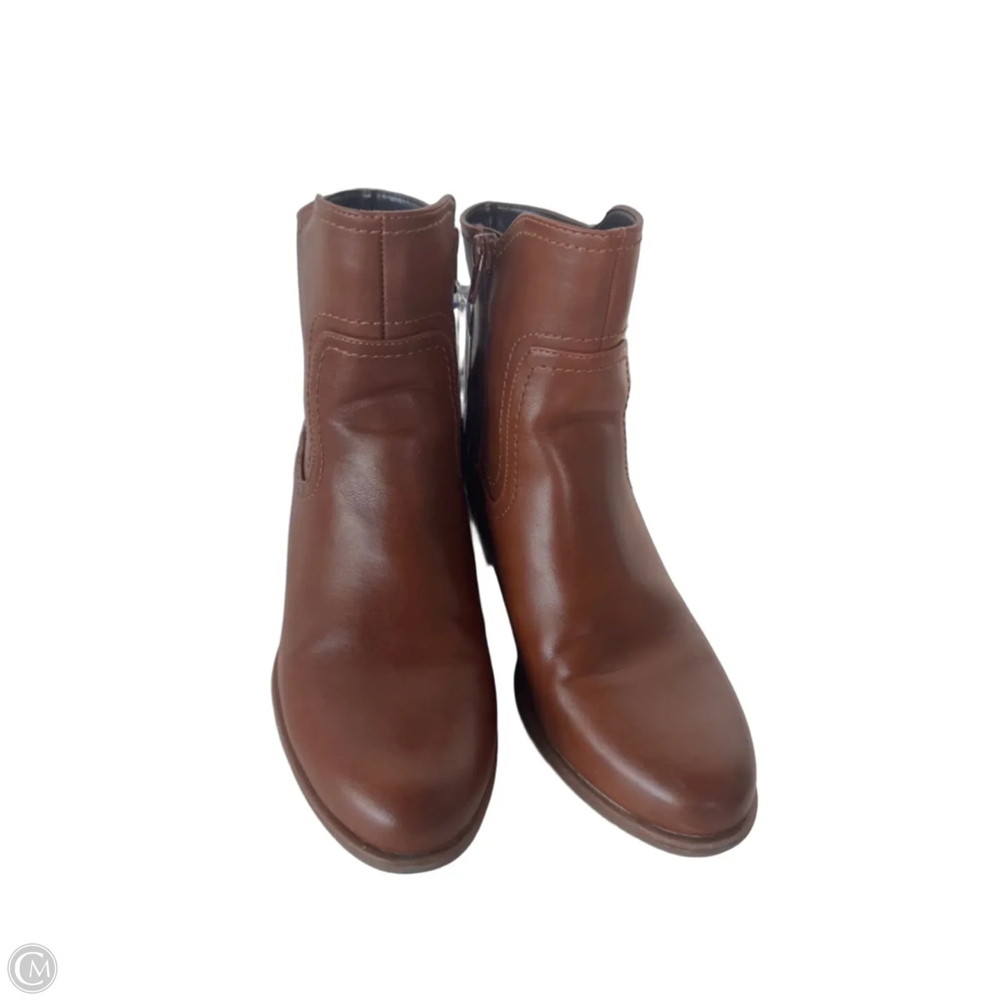 Boots Ankle Heels By Naturalizer In Brown, Size: 7.5