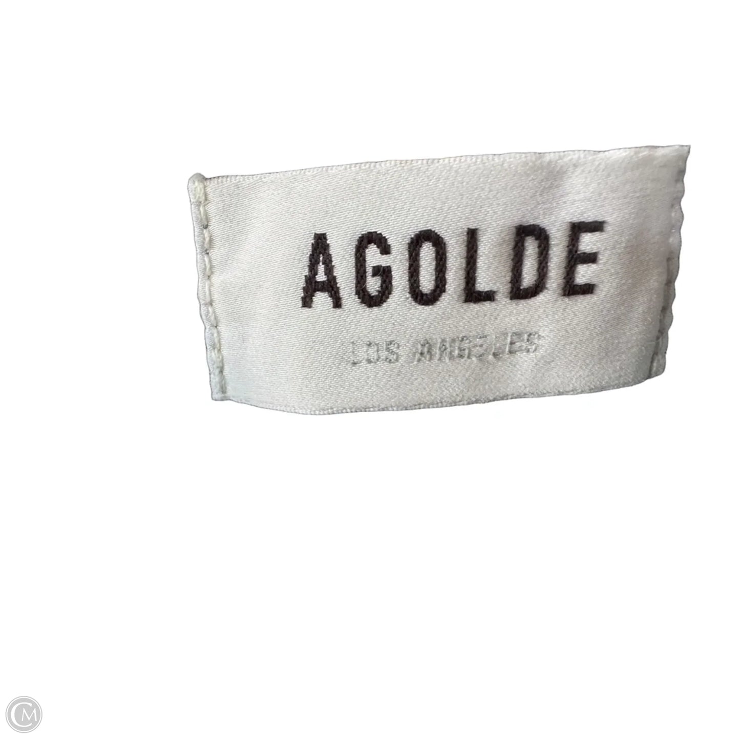 Jeans Straight By Agolde In Blue Denim, Size: 10
