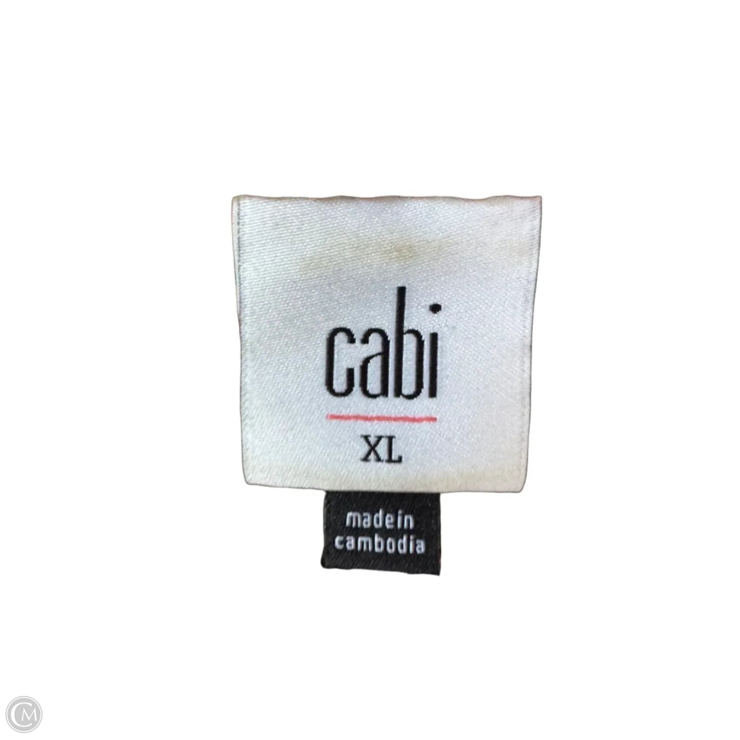 Jacket Shirt By Cabi In Brown & Cream, Size: Xl