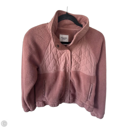 Jacket Fleece By Abercrombie And Fitch In Orange, Size: S