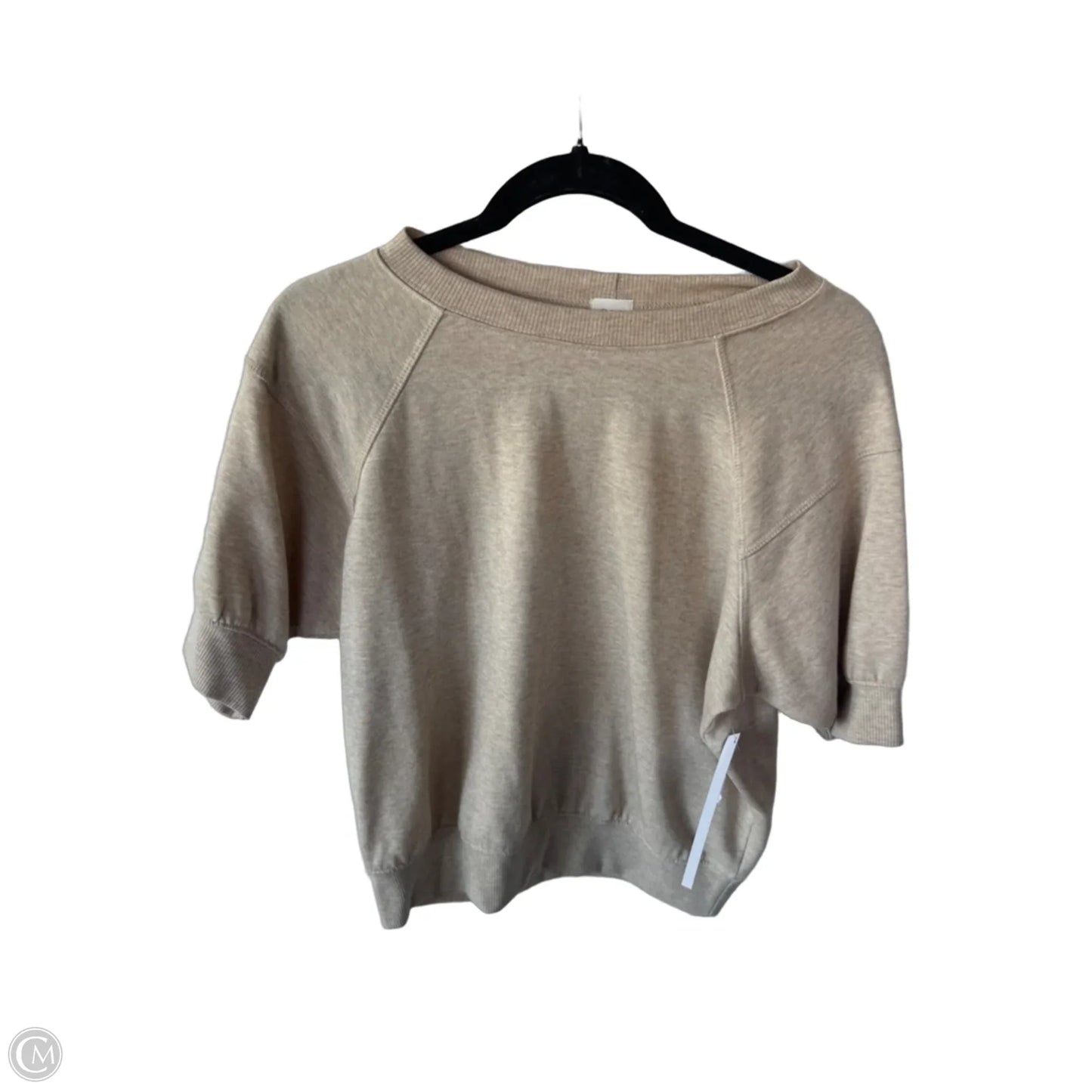 Top Short Sleeve By Cmc In Tan, Size: Xs