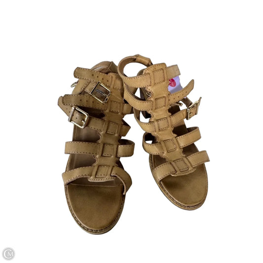 Sandals Heels Block By White Mountain In Yellow, Size: 7.5