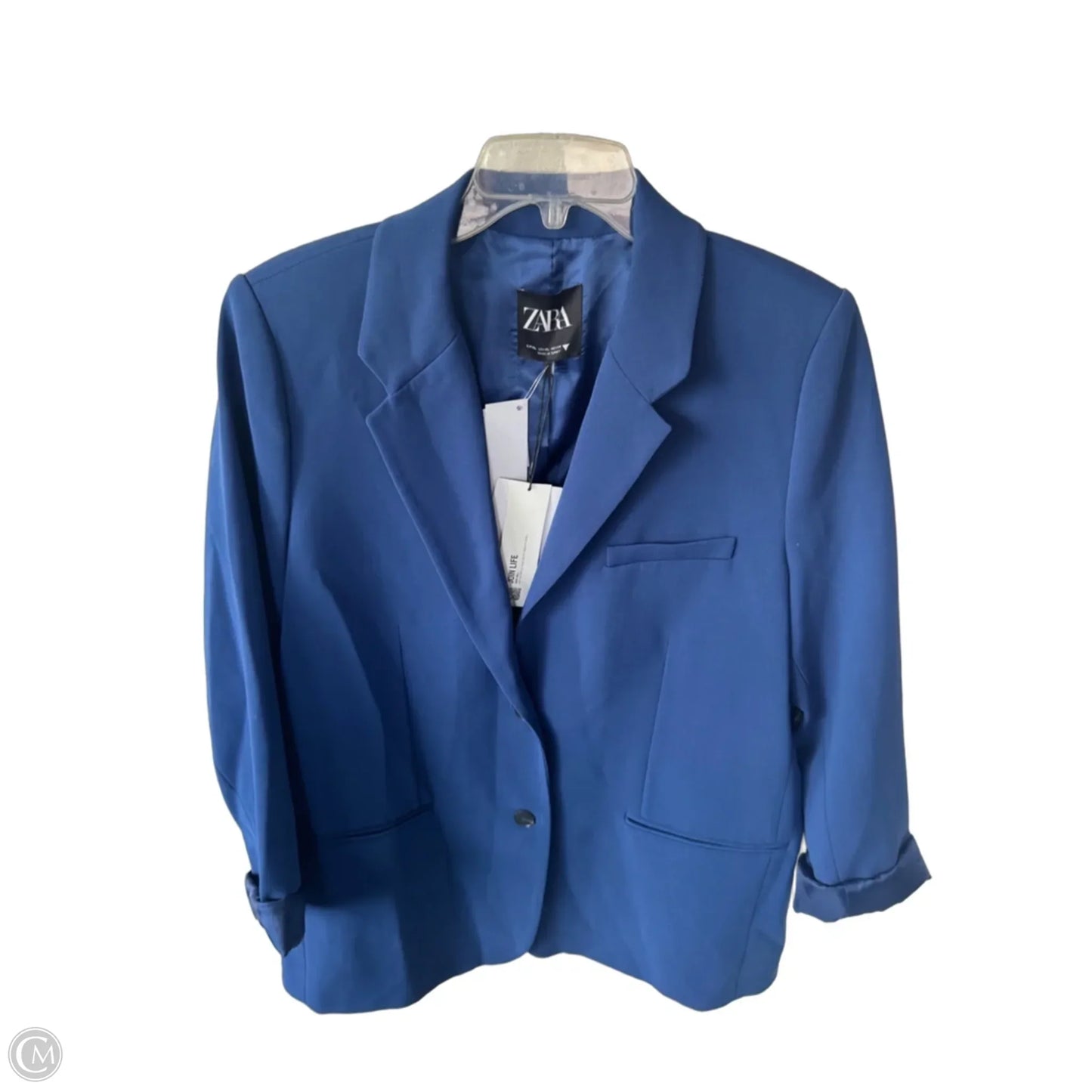 Blazer By Zara In Blue, Size: Xl