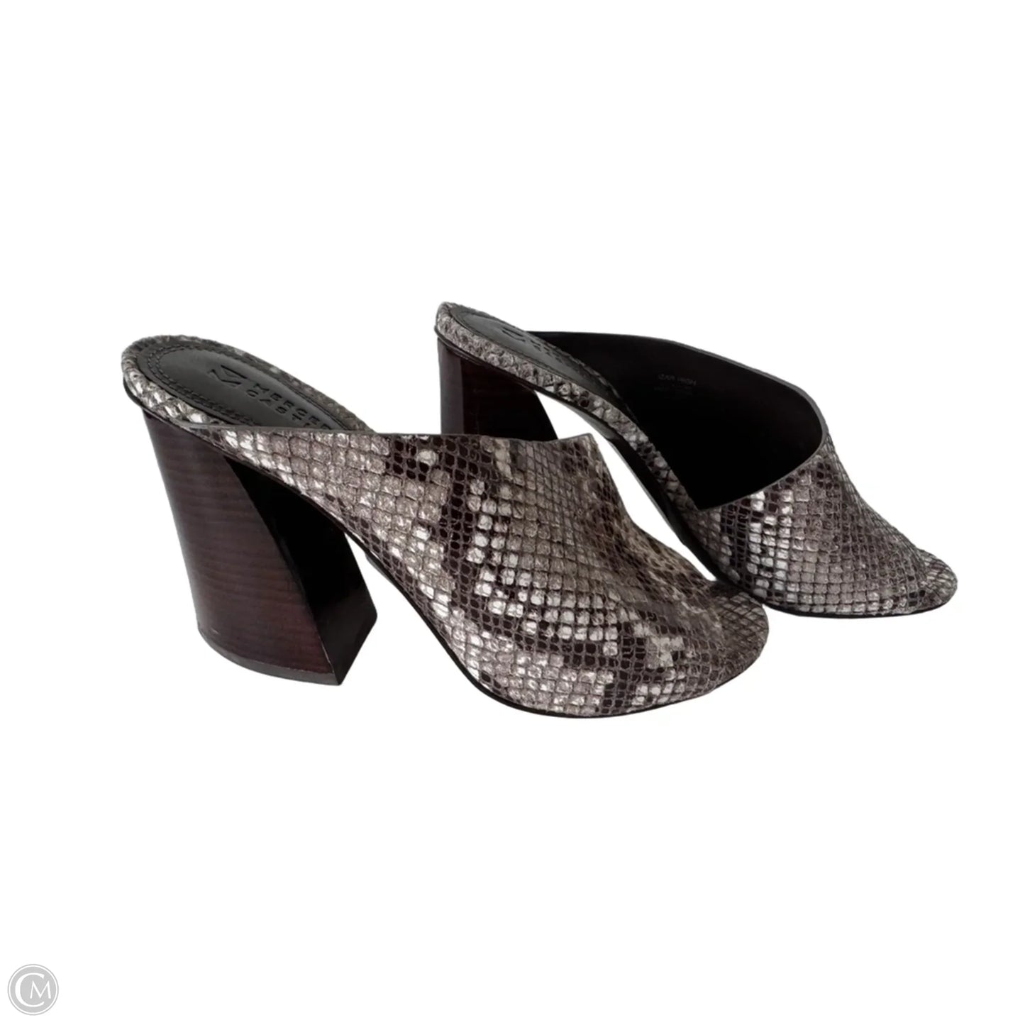 Shoes Heels Block By Cma In Brown & White, Size: 7
