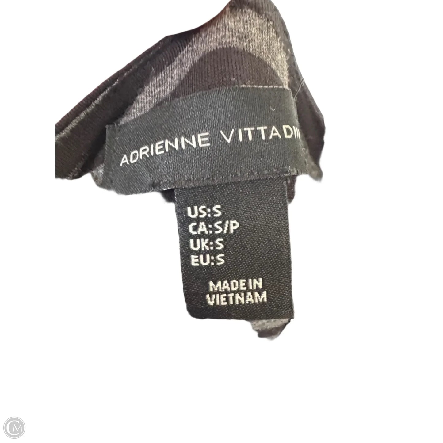 Dress Casual Maxi By Adrienne Vittadini In Black & Grey, Size: S