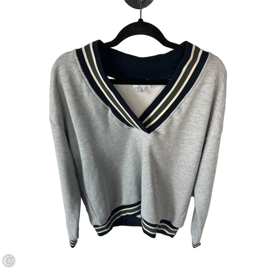 Sweatshirt Crewneck By Evereve In Grey, Size: M