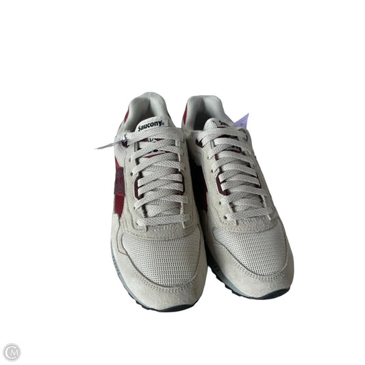 Shoes Athletic By Saucony In Cream & Red, Size: 7.5
