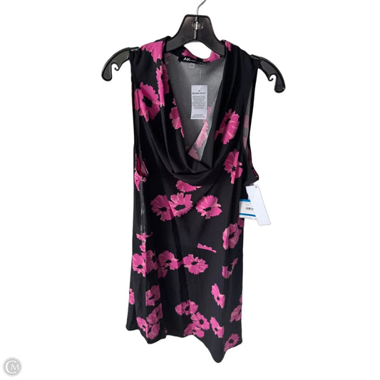 Dress Work By Anne Klein In Black & Pink, Size: Xl