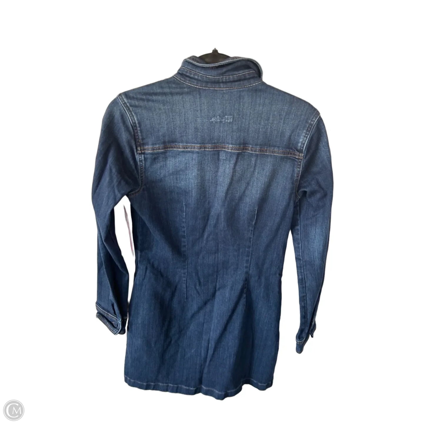 Dress Casual Midi By Kut In Blue Denim, Size: S