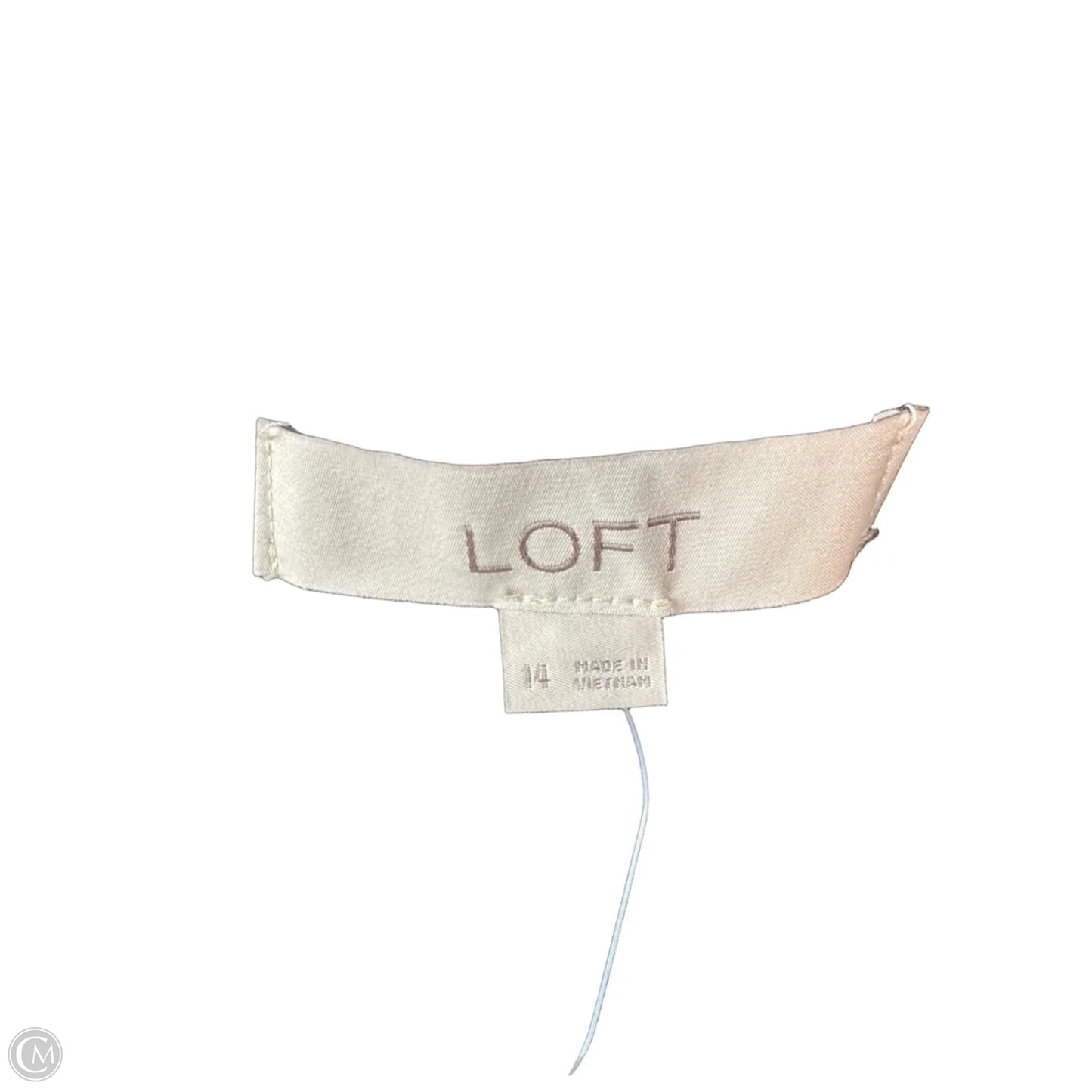Dress Casual Midi By Loft In Grey, Size: L