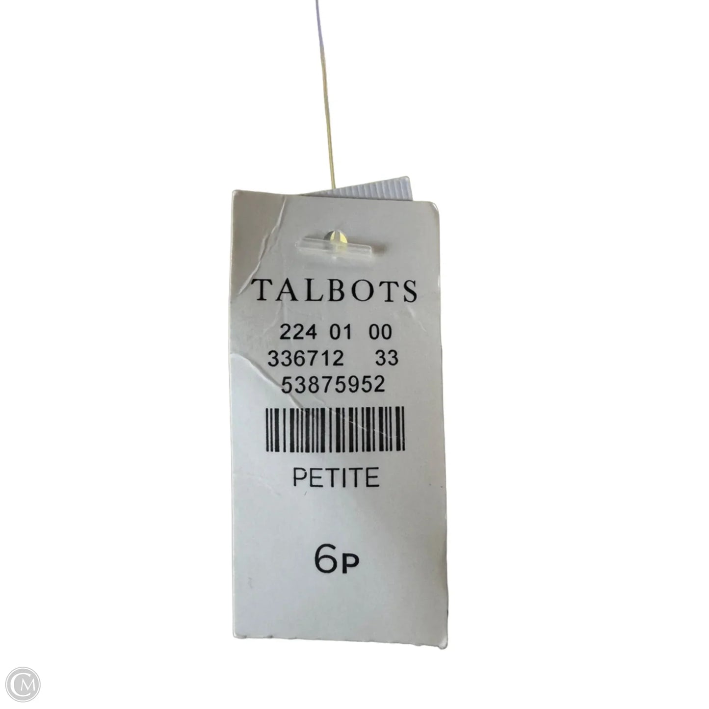 Jeans Jeggings By Talbots In Yellow Denim, Size: 6p