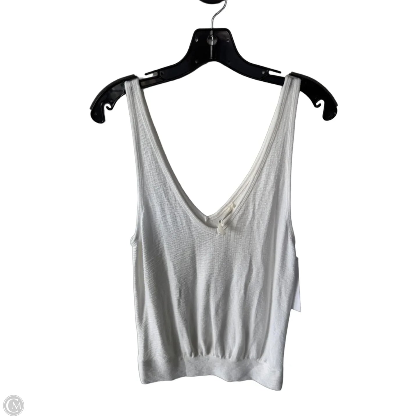 Top Sleeveless By Anthropologie In White, Size: M