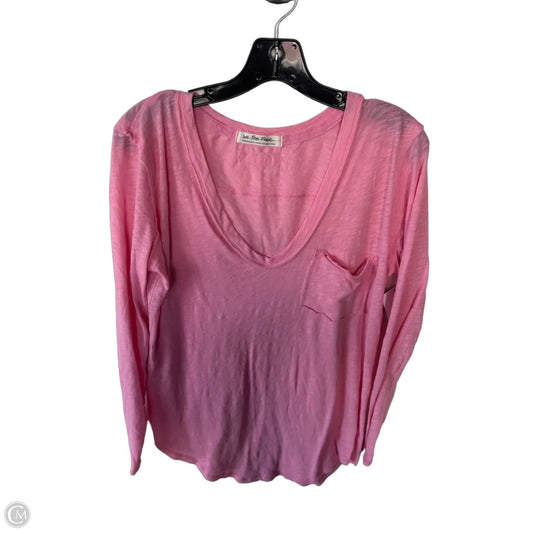 Top Long Sleeve By We The Free In Pink, Size: M