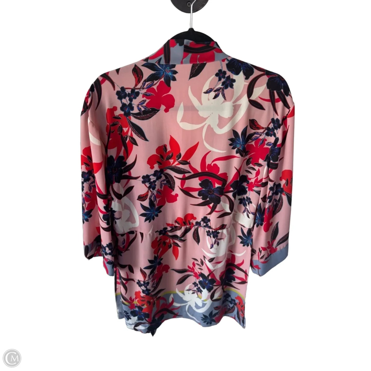 Kimono By Cabi In Pink & Red, Size: Xs