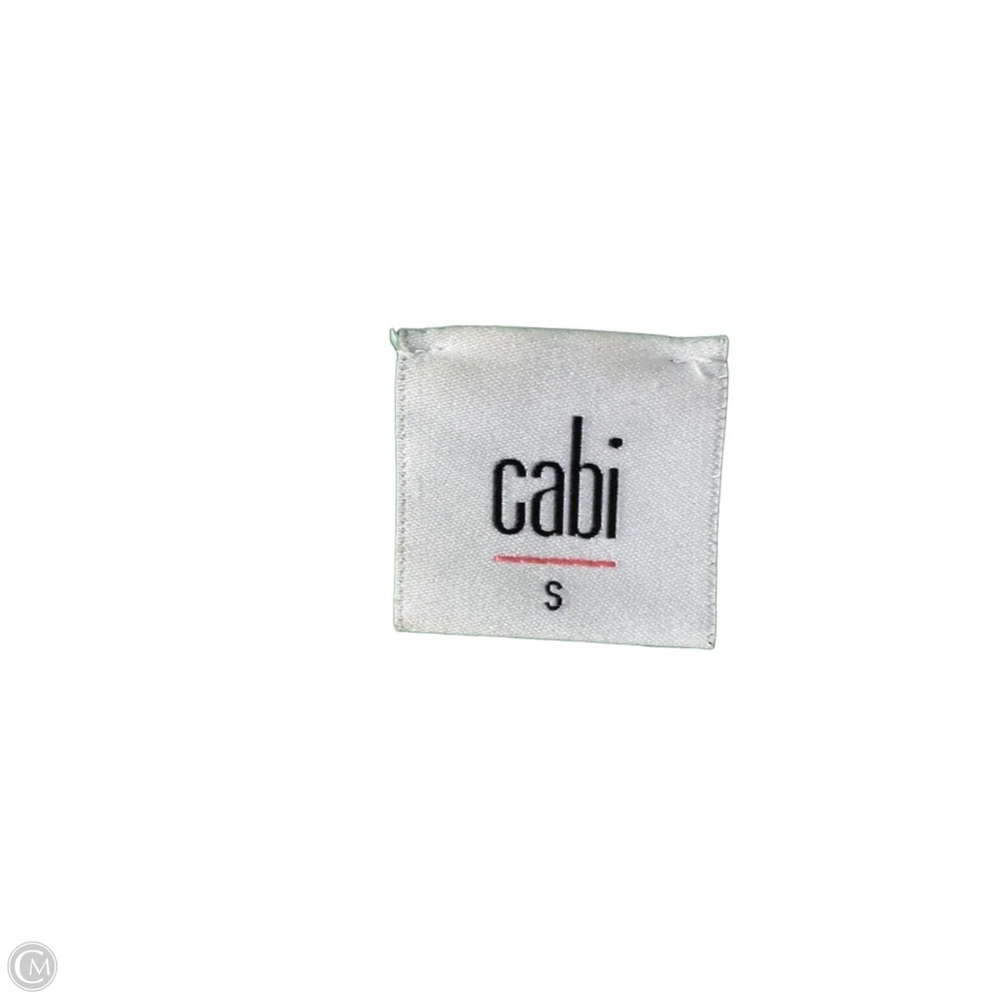 Sweater Cardigan By Cabi In Green & White, Size: S