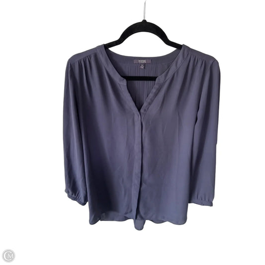 Top 3/4 Sleeve By Not Your Daughters Jeans In Purple, Size: M