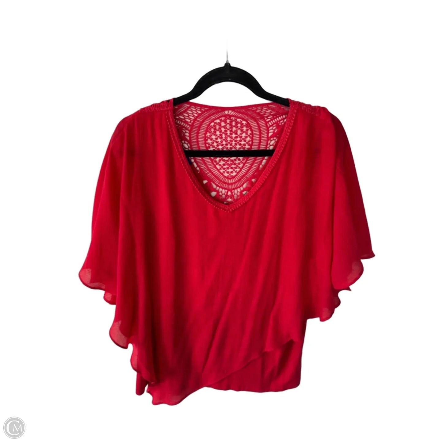 Top Short Sleeve By Apt 9 In Red, Size: Xl