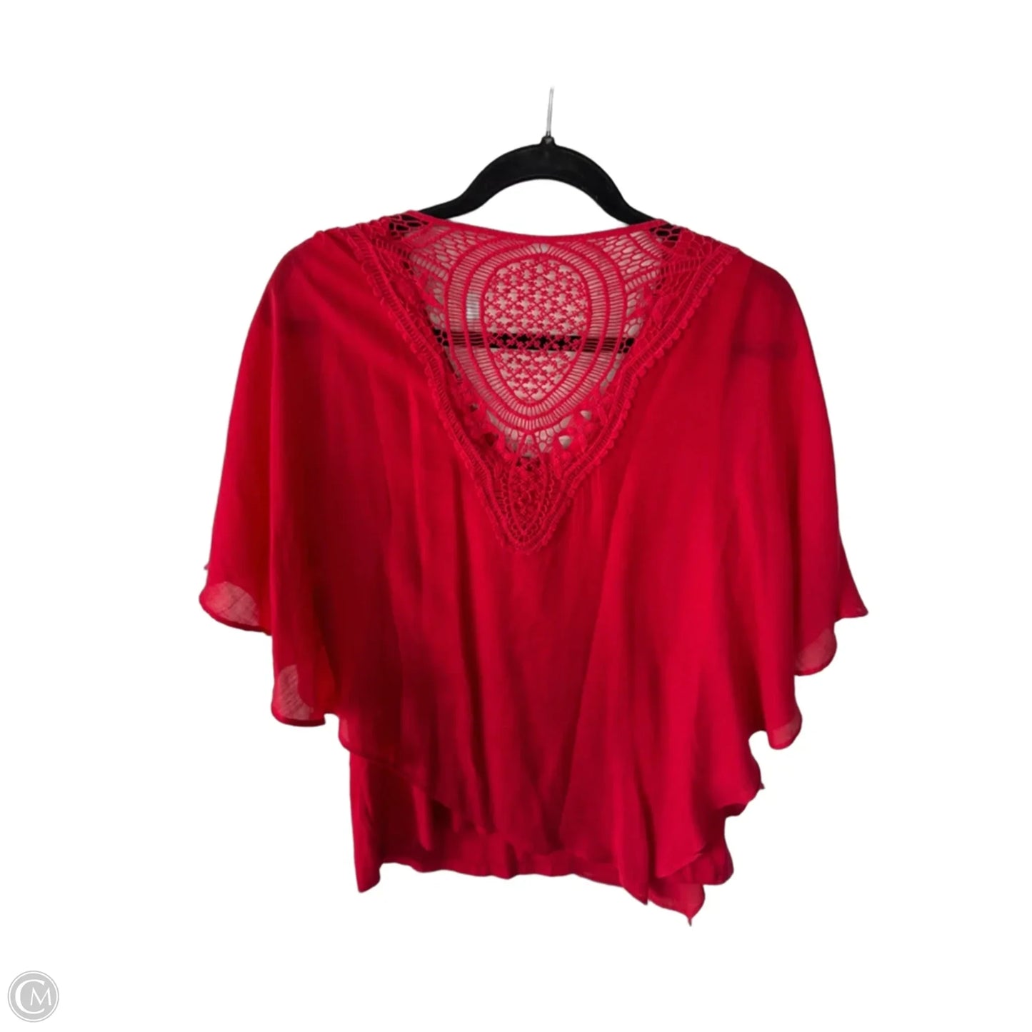 Top Short Sleeve By Apt 9 In Red, Size: Xl