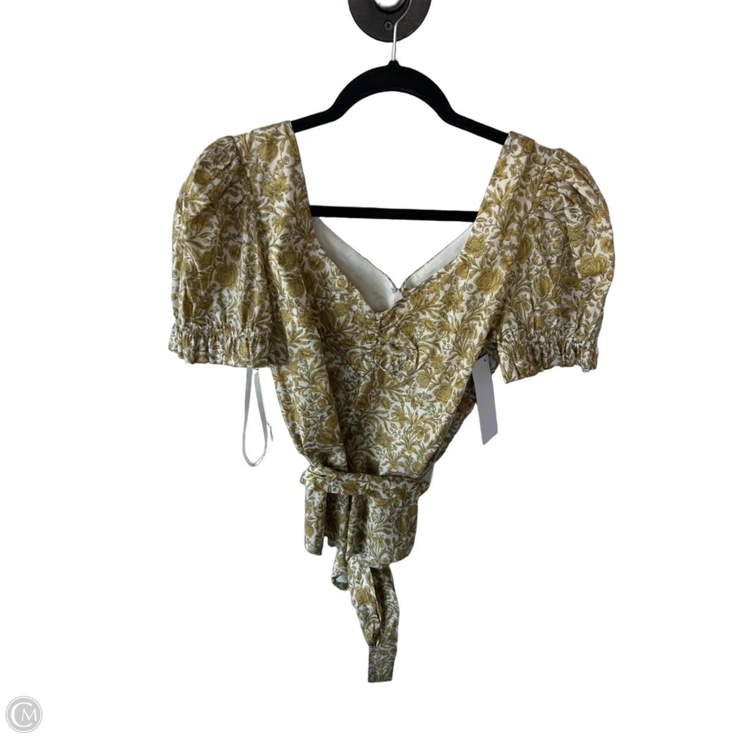 Top Short Sleeve By Antonio Melani In Yellow, Size: M