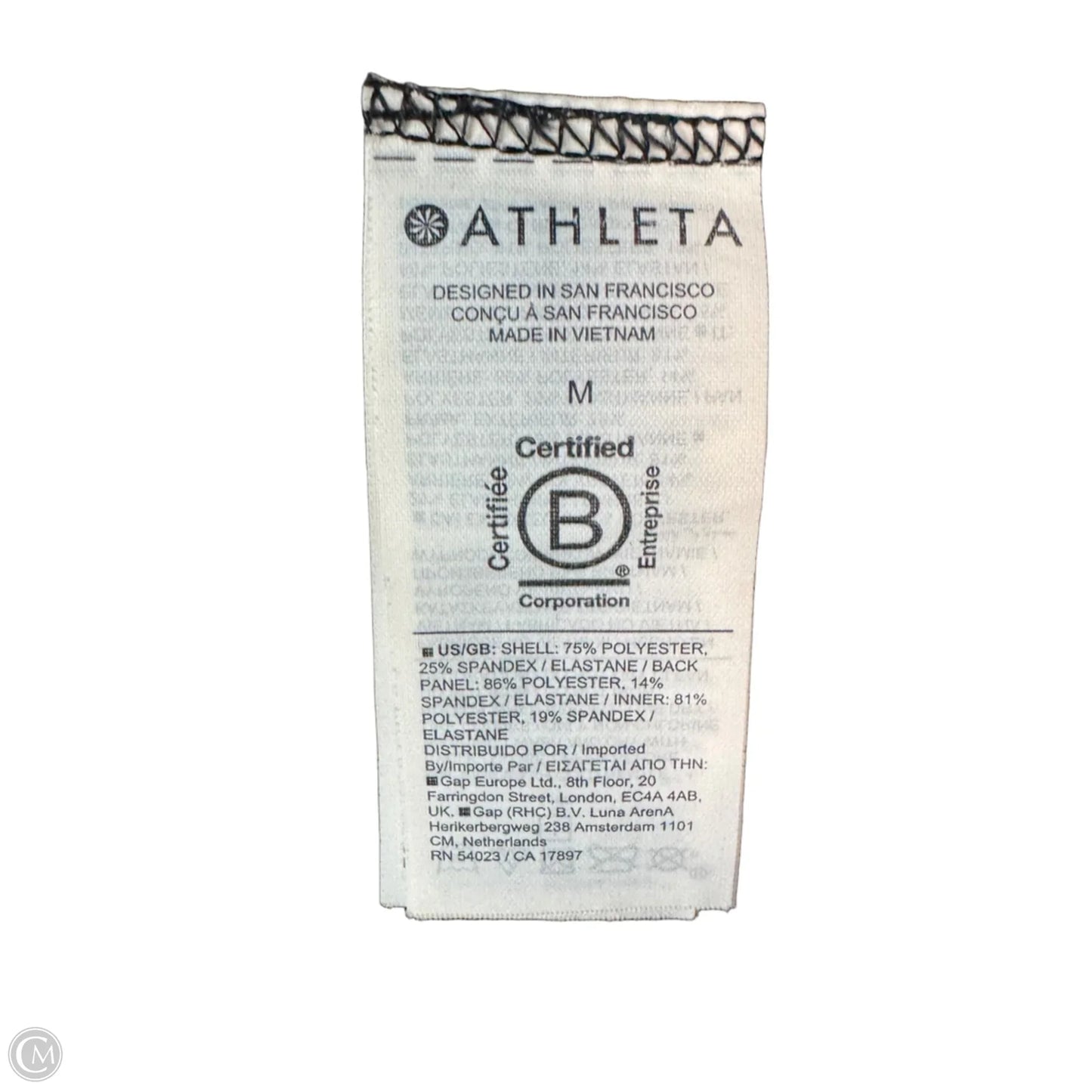 Athletic Dress By Athleta In Black, Size: M